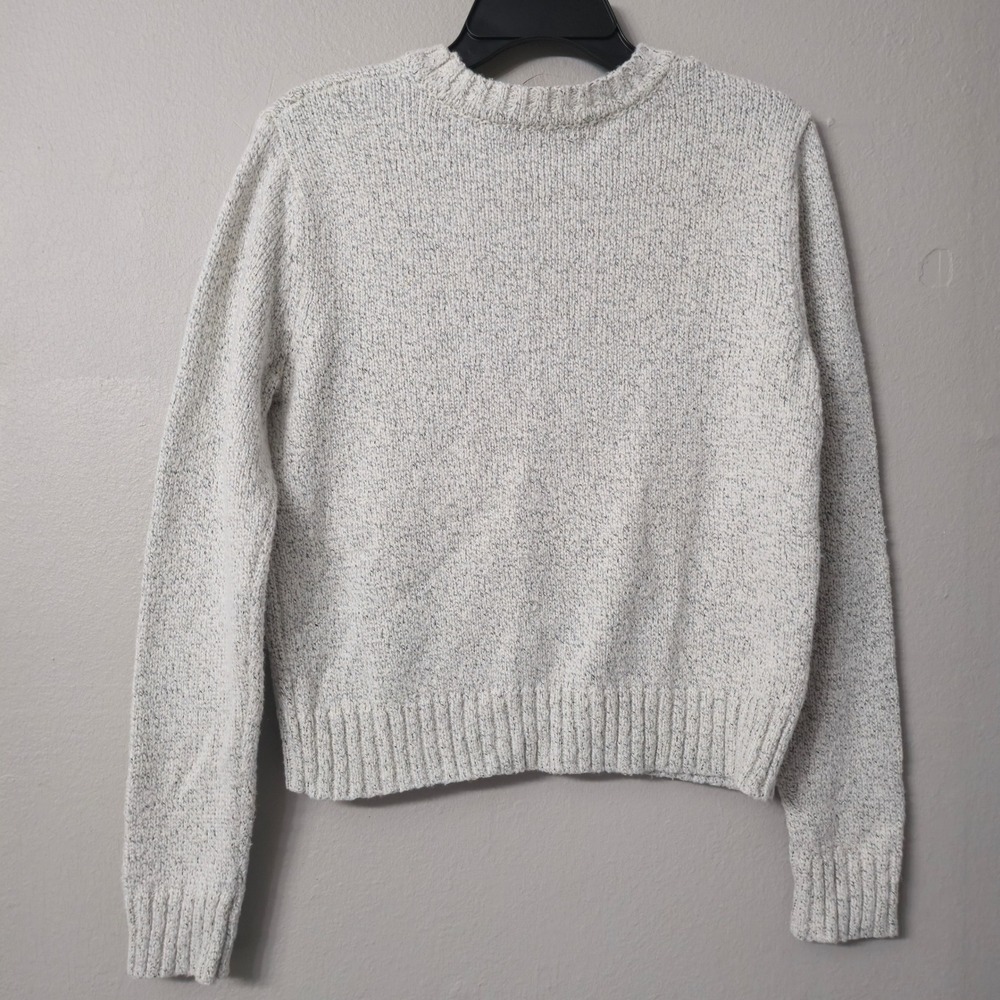 Forever 21 Grey Marled Crew Neck Sweater EST 1992 Patch Medium - Picture 4 of 7